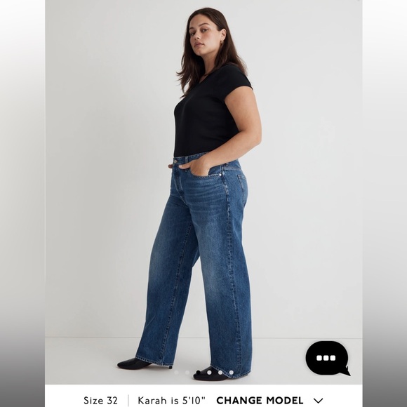 Madewell Curvy Low-Slung Straight Jeans in Palmina wash - Picture 9 of 11